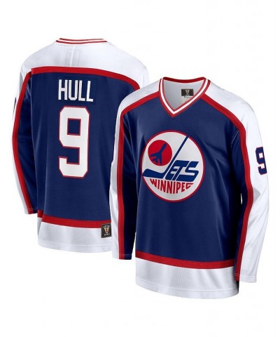 Men's Branded Bobby Hull Navy Winnipeg Jets Breakaway Retired Player Jersey $55.80 Jersey