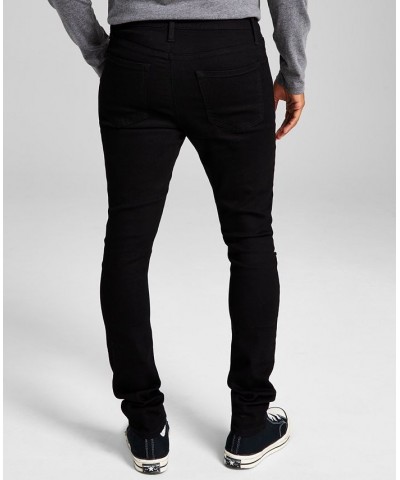 Men's Newirk Skinny-Fit Stretch Destroyed Jeans Black $21.84 Jeans