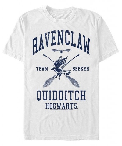 Men's Ravenclaw Seeker Short Sleeve Crew T-shirt White $19.59 T-Shirts