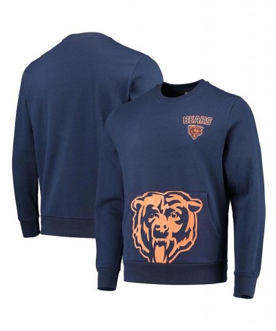 Men's Navy Chicago Bears Pocket Pullover Sweater $35.25 Sweaters