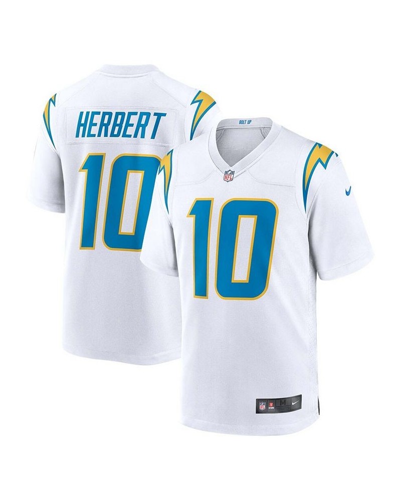 Men's Big and Tall Justin Herbert White Los Angeles Chargers Game Jersey $68.60 Jersey