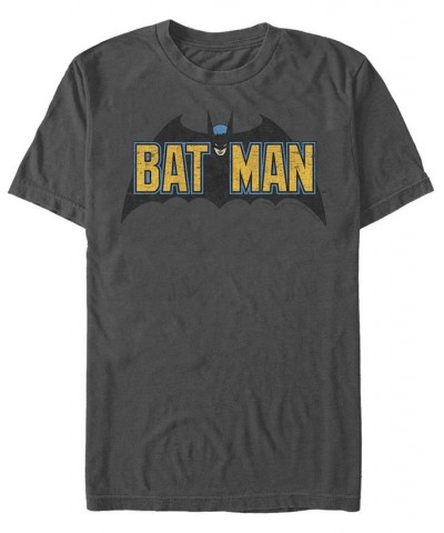 DC Men's Batman Classic Text Bat Logo Short Sleeve T-Shirt $20.29 T-Shirts
