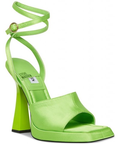 Women's Kendall Two-Piece Platform Dress Sandals Green $32.33 Shoes