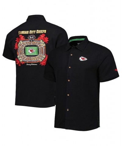 Men's Black Kansas City Chiefs Top of Your Game Camp Button-Up Shirt $81.70 Shirts