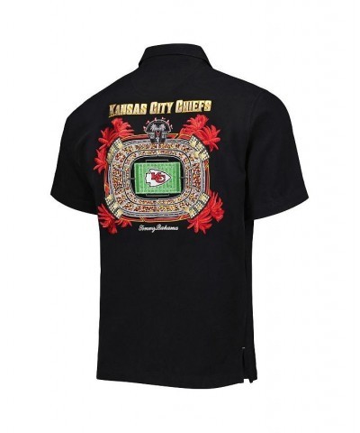 Men's Black Kansas City Chiefs Top of Your Game Camp Button-Up Shirt $81.70 Shirts