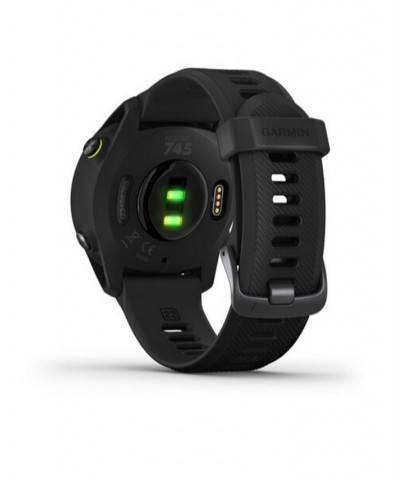 Unisex Forerunner 745 Black Silicone Strap Smart Watch 43.8mm $209.10 Watches
