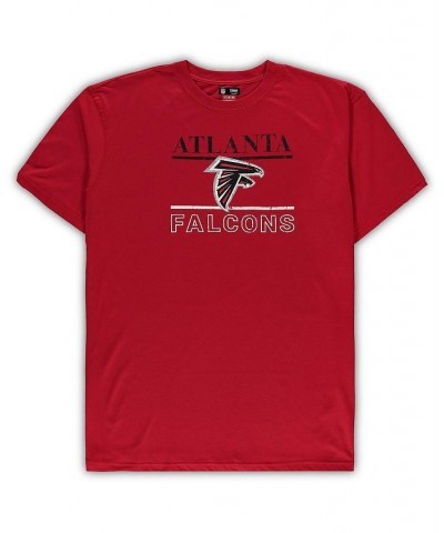 Men's Red Atlanta Falcons Big and Tall Lodge T-shirt and Pants Sleep Set $35.09 Pajama