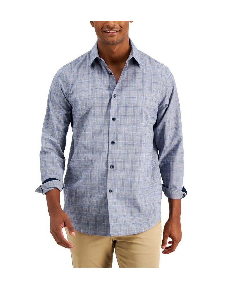 Men's Pioloa Plaid Shirt Blue $17.24 Shirts