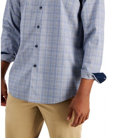 Men's Pioloa Plaid Shirt Blue $17.24 Shirts
