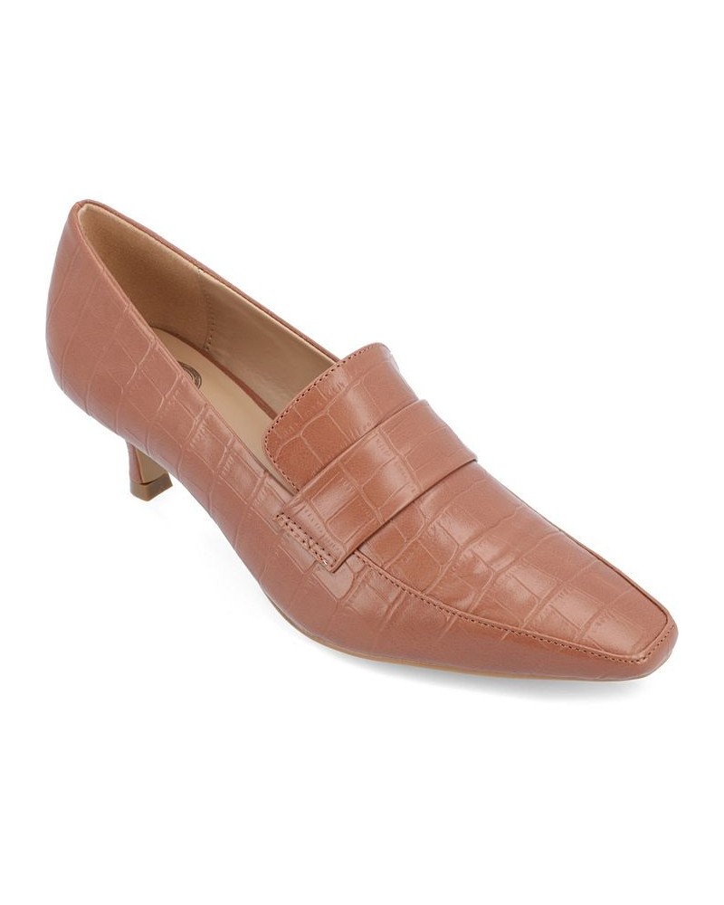 Women's Celina Loafers Brown $43.00 Shoes