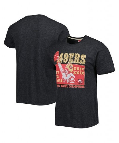 Men's Charcoal San Francisco 49ers Super Bowl Classics Tri-Blend T-shirt $19.78 T-Shirts