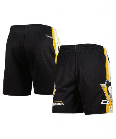 Men's Black Pittsburgh Penguins City Collection Mesh Shorts $39.60 Shorts