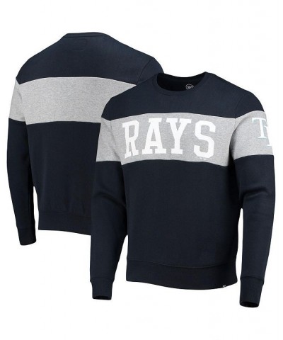 Men's '47 Navy Tampa Bay Rays Interstate Pullover Sweatshirt $38.99 Sweatshirt