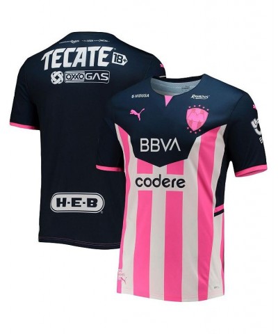 Men's Navy Cf Monterrey 2021/22 Breast Cancer Awareness Authentic Jersey $40.00 Jersey