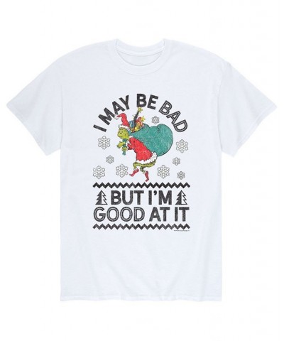 Men's Dr. Seuss The Grinch Good T-shirt White $19.24 T-Shirts