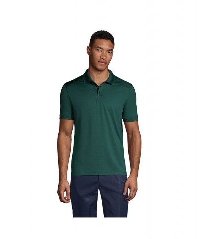 School Uniform Men's Short Sleeve Rapid Dry Polo Shirt Evergreen $31.29 Polo Shirts