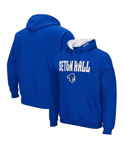 Men's Blue Seton Hall Pirates Arch and Logo Pullover Hoodie $24.75 Sweatshirt