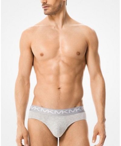 Men's 3-Pk. Stretch Factor Low-Rise Briefs Blue $32.45 Underwear