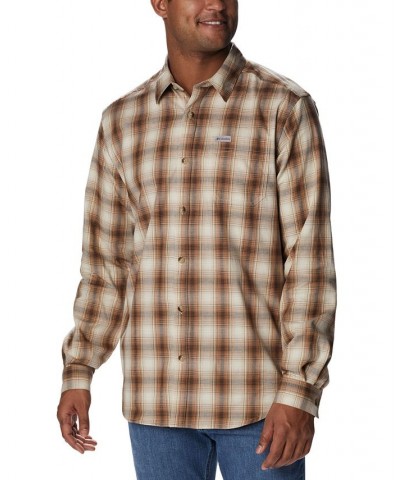 Men's Vapor Ridge III Long Sleeve Shirt Tan/Beige $20.50 Shirts