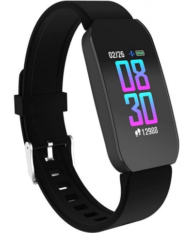 Unisex Black Silicone Strap Active Smartwatch 44mm $18.40 Watches