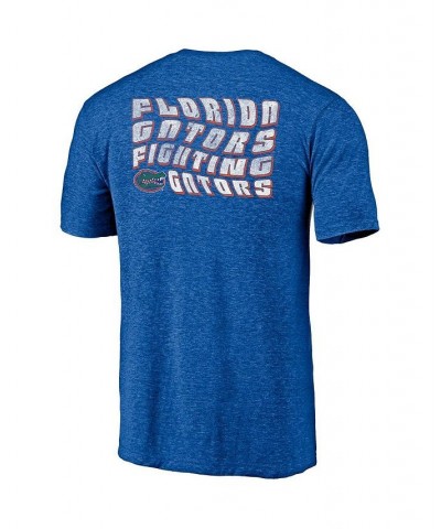 Men's Branded Heathered Royal Florida Gators Wavy Tri-Blend T-shirt $17.20 T-Shirts