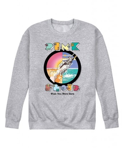Men's Pink Floyd Wish You Were Here Fleece T-shirt Gray $31.34 T-Shirts