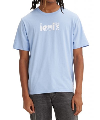 Men's Relaxed-Fit Short-Sleeve Logo T-Shirt Blue $17.84 T-Shirts