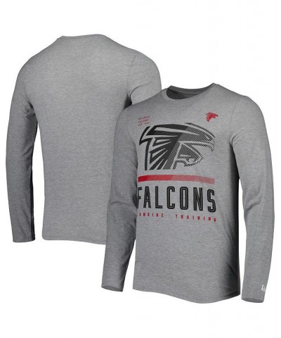 Men's Heathered Gray Atlanta Falcons Combine Authentic Red Zone Long Sleeve T-shirt $24.29 T-Shirts