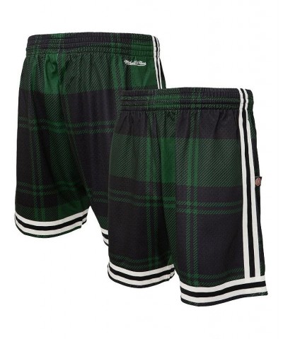 Men's Mitchell Ness x Uninterrupted Kelly Green and Black Boston Celtics Hardwood Classics Swingman Shorts $48.60 Shorts