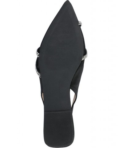 Women's Rebbel Slingback Flat Black $39.95 Shoes