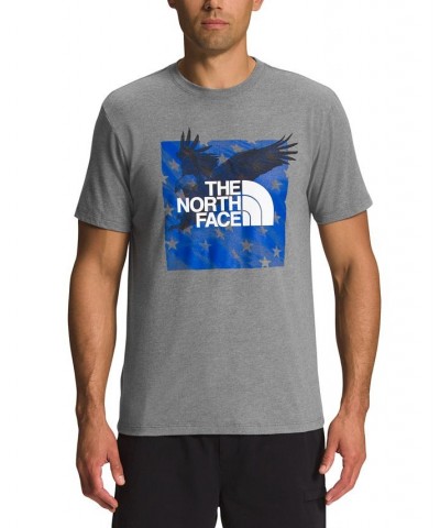 Men's Americana Graphic T-Shirt Gray $19.60 T-Shirts