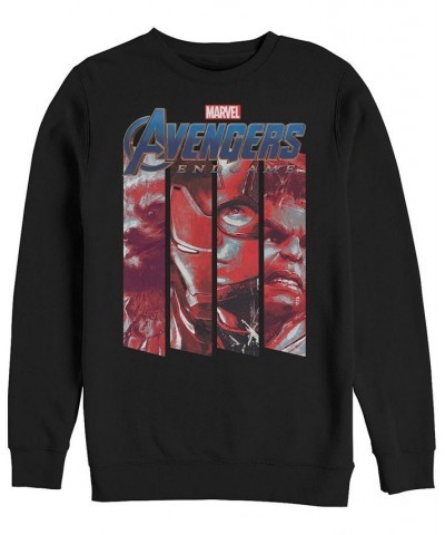Marvel Men's Avengers Endgame Panel Logo, Crewneck Fleece Black $31.89 Sweatshirt