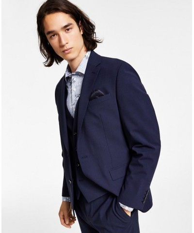 Men's Slim-Fit Wool Suit Jacket Navy $85.75 Blazers