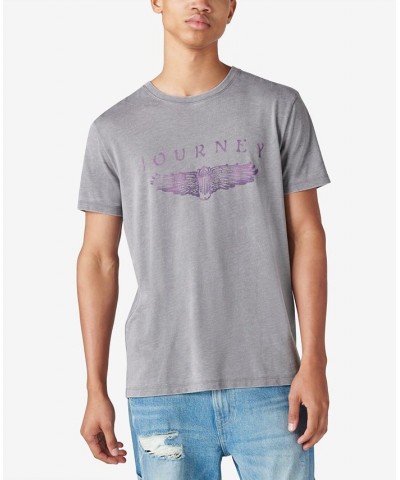 Men's Journey Graphic Band Crewneck T-Shirt $18.07 T-Shirts