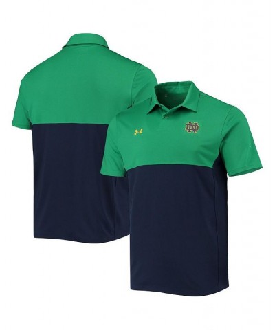 Men's Green, Navy Notre Dame Fighting Irish 2022 Blocked Coaches Performance Polo Shirt $45.23 Polo Shirts