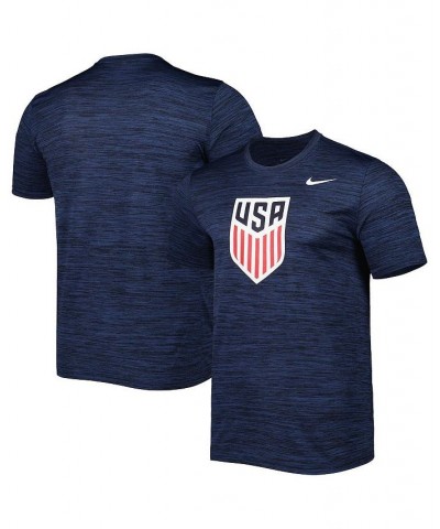 Men's Navy USMNT Primary Logo Velocity Legend Performance T-shirt $24.50 T-Shirts