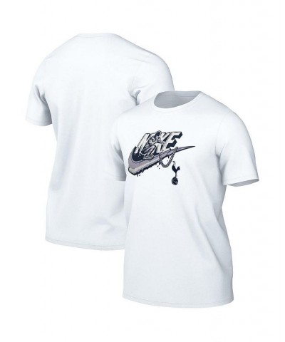 Men's White Tottenham Hotspur Futura T-shirt $21.60 T-Shirts