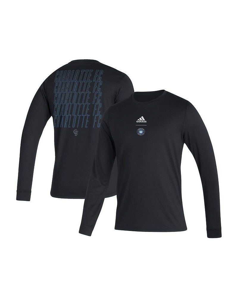 Men's Black Charlotte FC Club Long Sleeve T-shirt $25.00 T-Shirts
