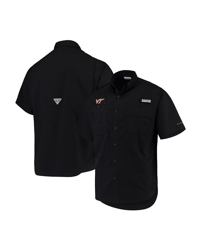 Men's Black Virginia Tech Hokies PFG Tamiami Omni-Shade Button-Down Shirt $32.50 Shirts