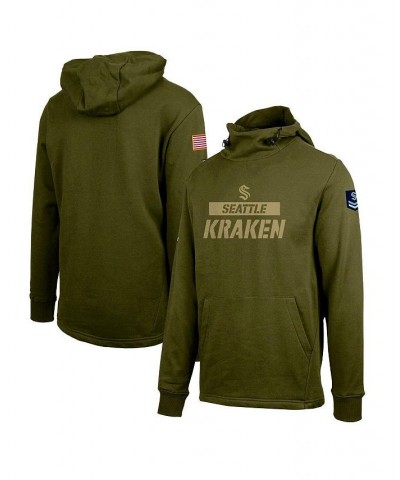 Men's Green Seattle Kraken Delta Shift Pullover Hoodie $35.00 Sweatshirt