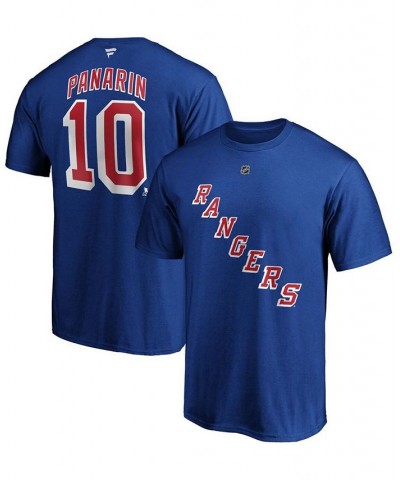 Men's Artemi Panarin Blue New York Rangers Player Authentic Stack Name and Number T-shirt $19.03 T-Shirts