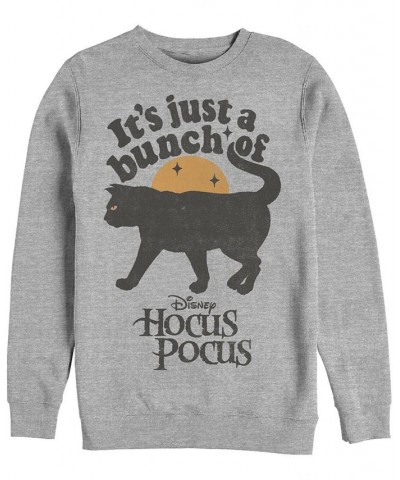 Men's Hocus Pocus Crew Fleece Pullover Gray $26.93 Sweatshirt