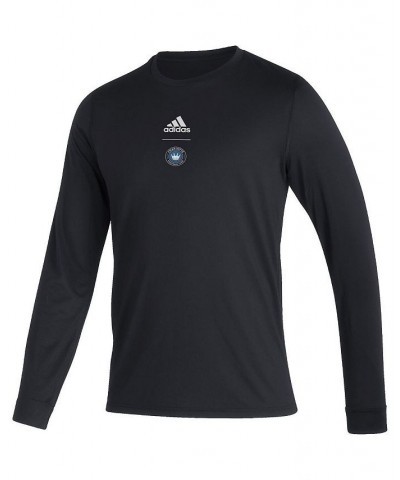 Men's Black Charlotte FC Club Long Sleeve T-shirt $25.00 T-Shirts