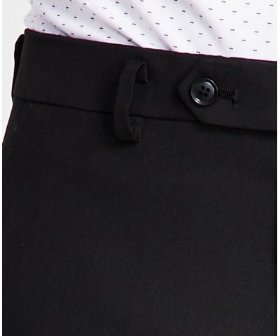 Men's Slim-Fit Stretch Solid Suit Pants Black $33.15 Suits