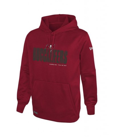 Men's Red Tampa Bay Buccaneers Combine Authentic Hard Hash Pullover Hoodie $24.80 Sweatshirt