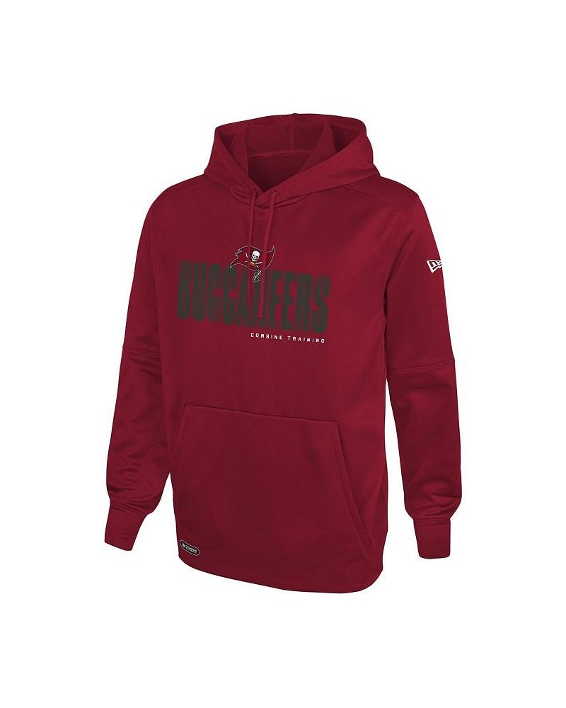 Men's Red Tampa Bay Buccaneers Combine Authentic Hard Hash Pullover Hoodie $24.80 Sweatshirt