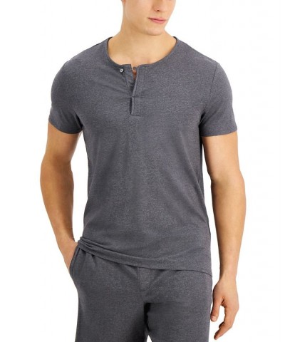 Men's Quick-Dry Split Neck Pajama T-Shirt PD01 $10.96 Pajama