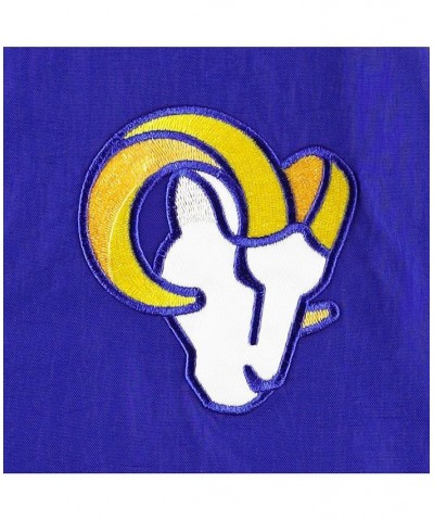 Men's Royal Los Angeles Rams Quarter-Zip Pullover Hoodie $60.63 Jackets