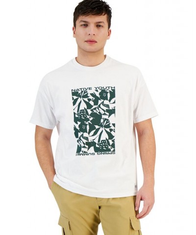 Men's Coupage Graphic Short-Sleeve Crewneck T-Shirt White $24.50 T-Shirts