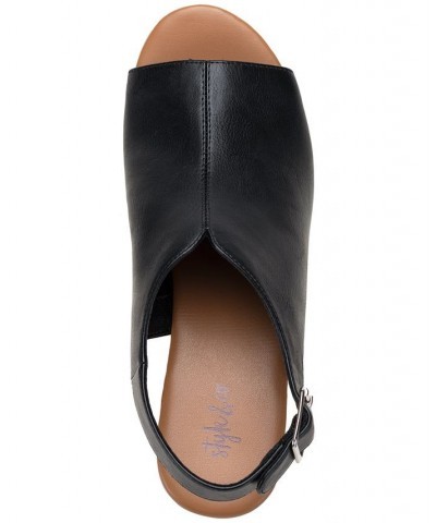 Women's Amaraa Slingback Clog Sandals Black $35.45 Shoes